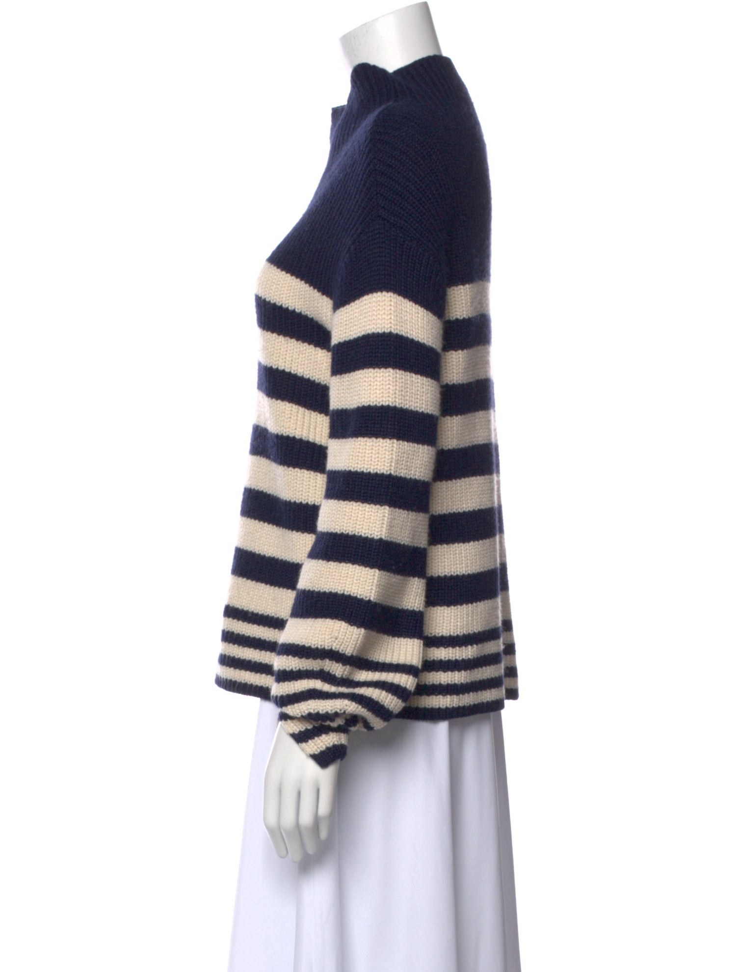 Derek Lam Striped Turtleneck Sweater