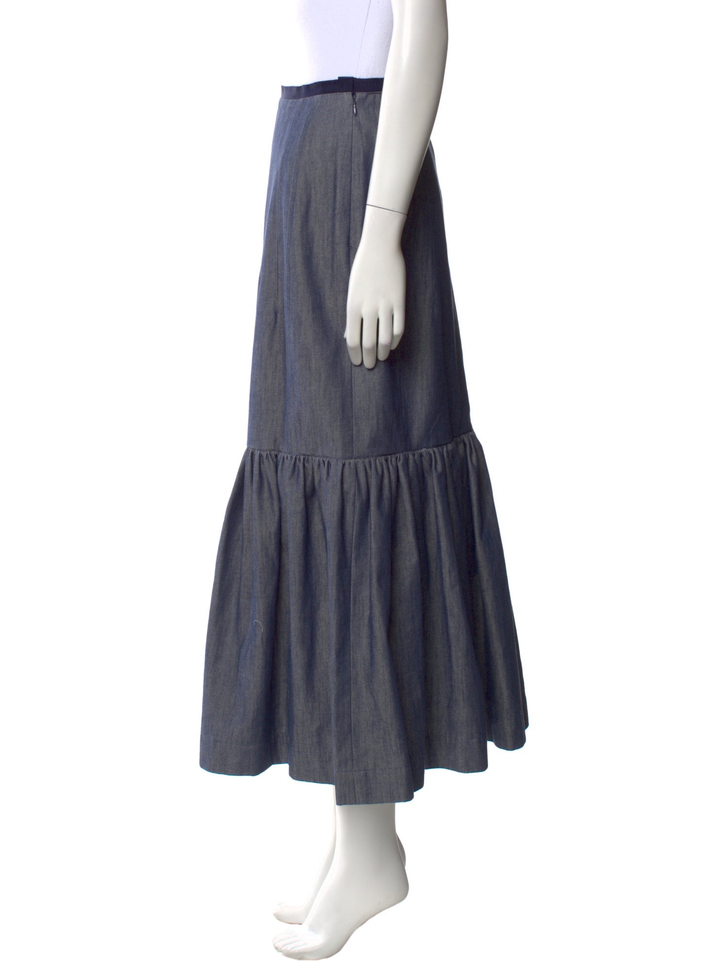 Derek Lam Grosgrain Trim Midi Length Skirt w/ Tags