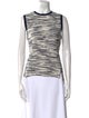 Derek Lam Striped Crew Neck Top