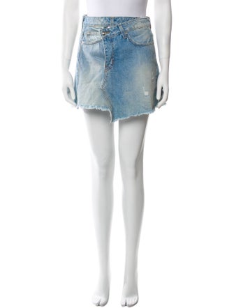 Derek Lam Distressed Accents Mini Skirt