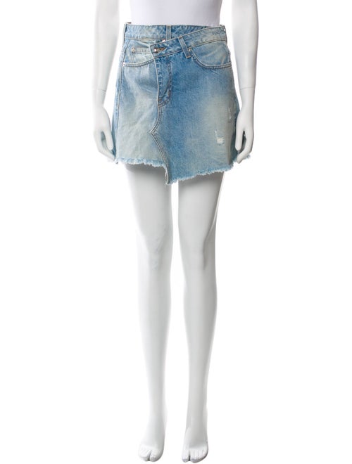Derek Lam Distressed Accents Mini Skirt