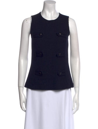 Derek Lam Virgin Wool Printed Top