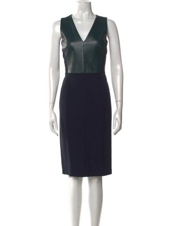 Derek Lam V-Neck Knee-Length Dress