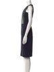 Derek Lam V-Neck Knee-Length Dress