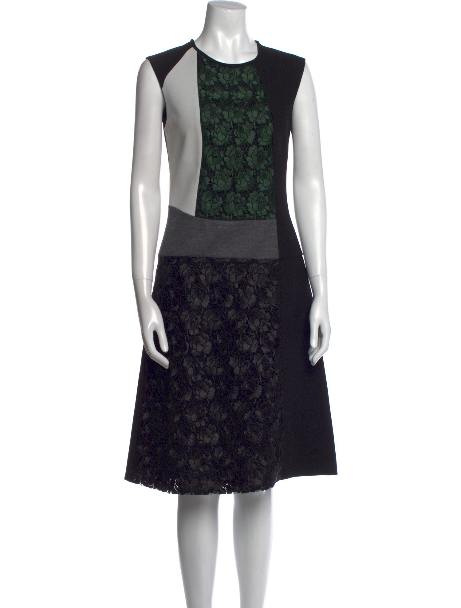 Derek Lam Lace Pattern Midi Length Dress