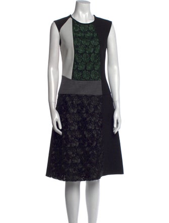 Derek Lam Lace Pattern Midi Length Dress