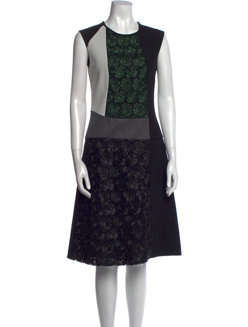 Derek Lam Lace Pattern Midi Length Dress
