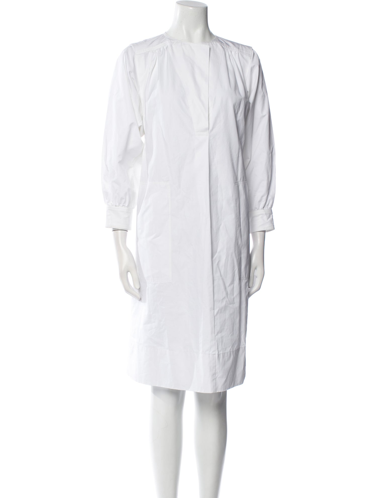 Derek Lam Crew Neck Knee-Length Dress