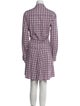 Derek Lam Plaid Print Knee-Length Dress