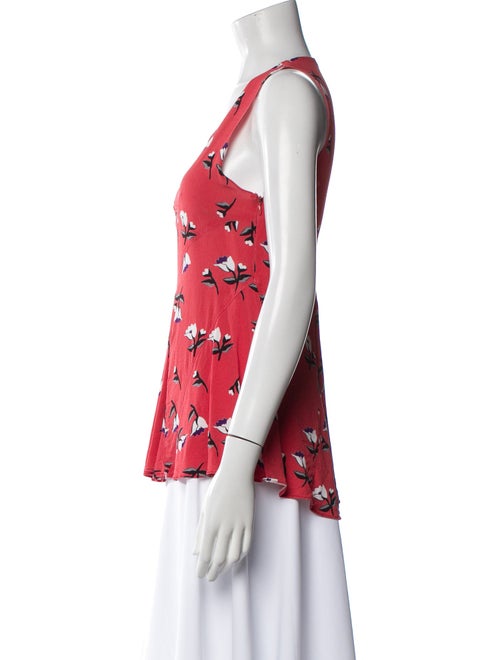 Derek Lam Printed V-Neck Top