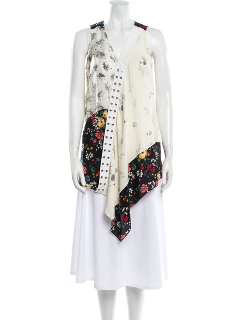 Derek Lam Silk Floral Print Tunic