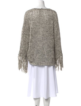 Derek Lam Tweed Pattern V-Neck Sweater