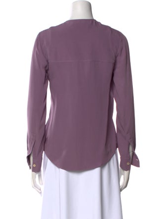 Derek Lam Silk Mock Neck Blouse