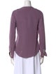 Derek Lam Silk Mock Neck Blouse