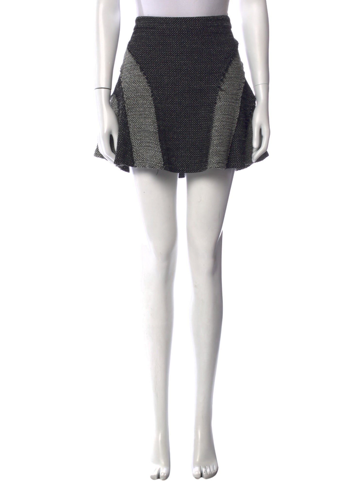 Derek Lam Tweed Pattern Mini Skirt