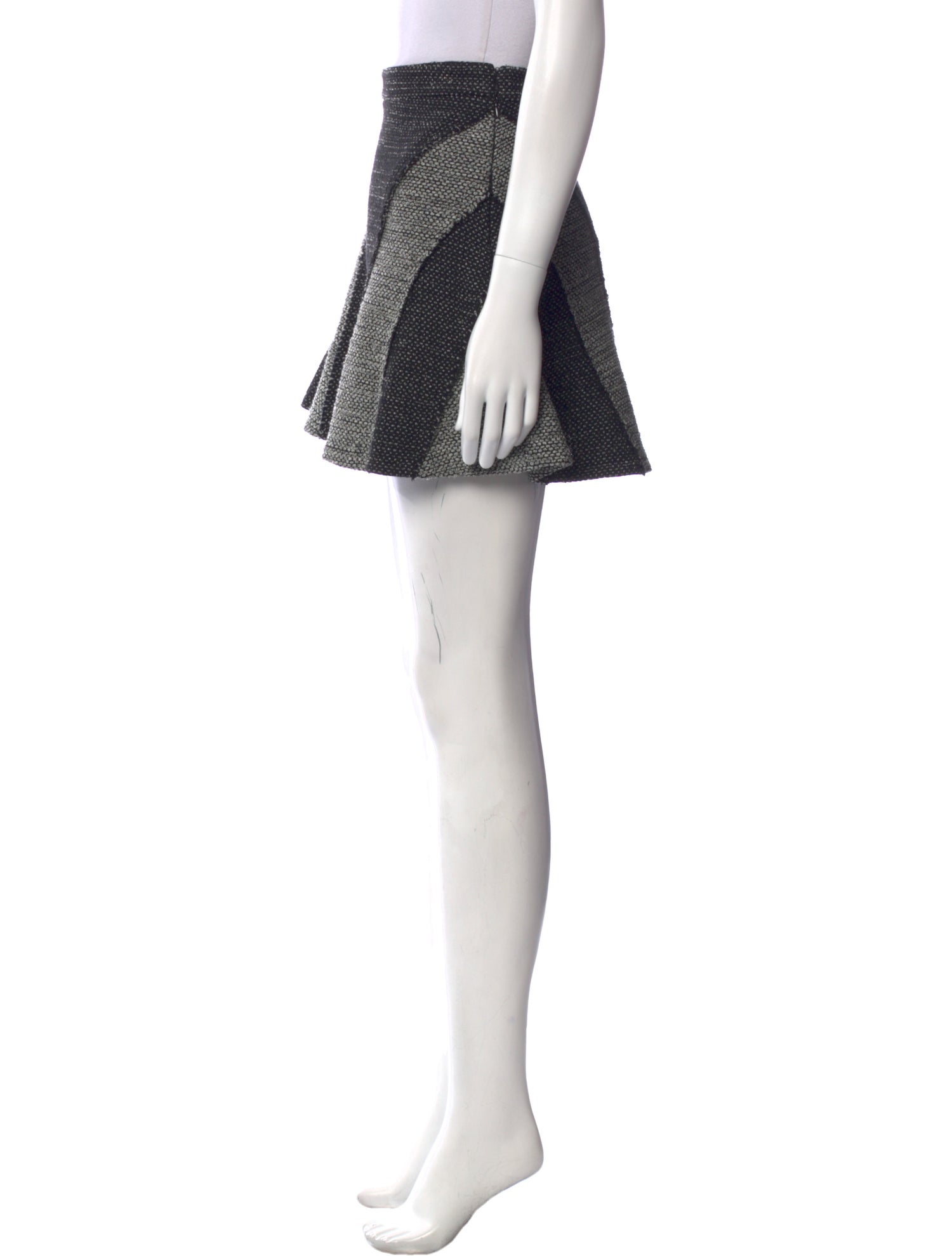 Derek Lam Tweed Pattern Mini Skirt