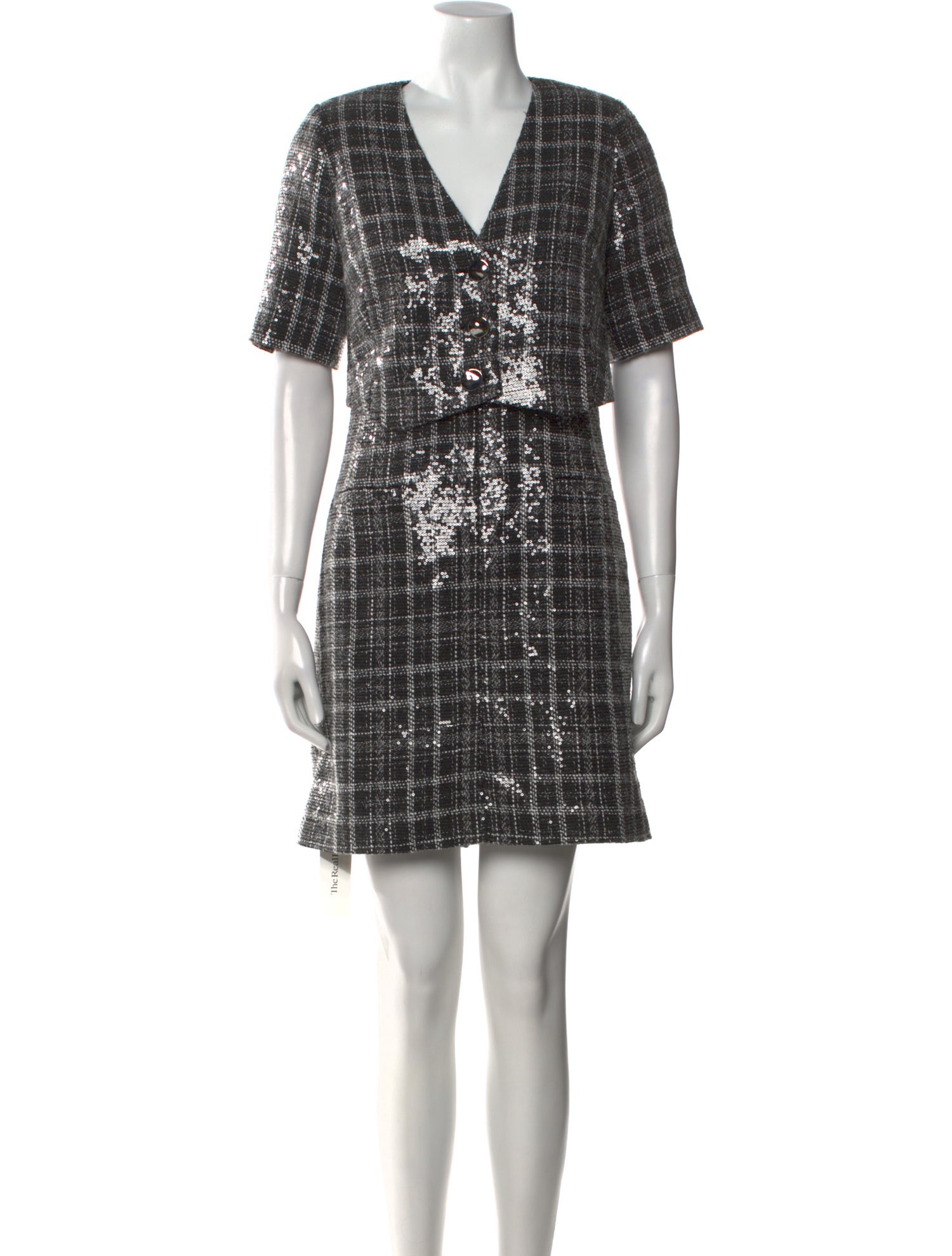 Derek Lam 10 Crosby Plaid Print Mini Dress