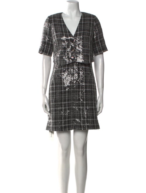 Derek Lam 10 Crosby Plaid Print Mini Dress