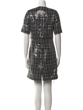 Derek Lam 10 Crosby Plaid Print Mini Dress