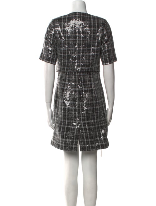 Derek Lam 10 Crosby Plaid Print Mini Dress