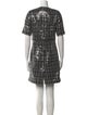 Derek Lam 10 Crosby Plaid Print Mini Dress