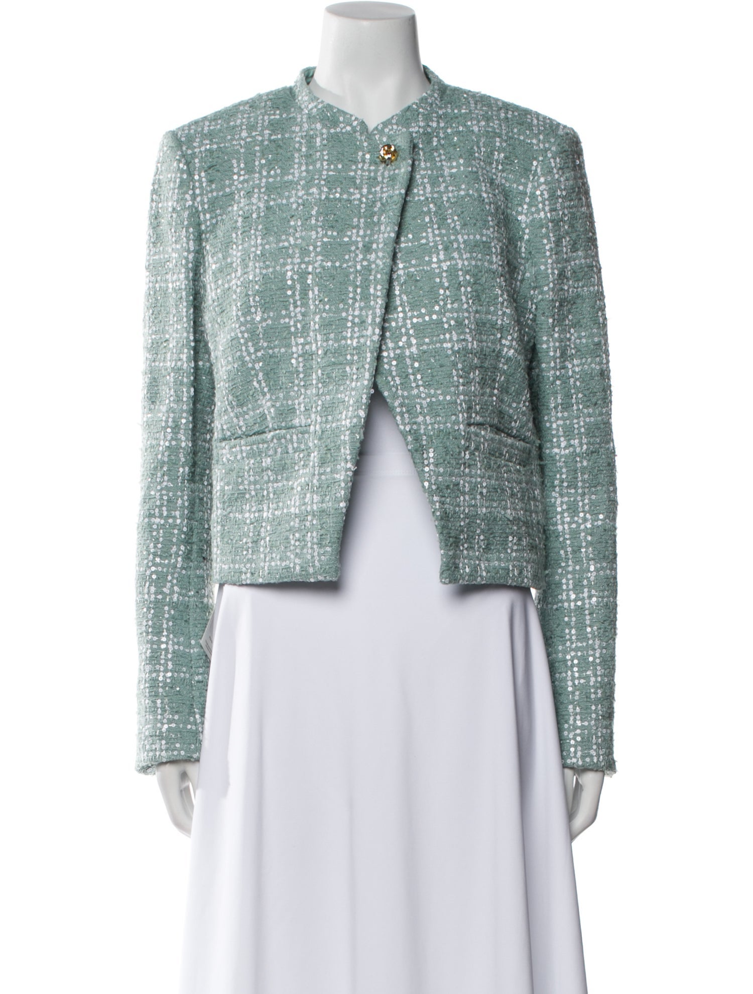 Derek Lam 10 Crosby Tweed Pattern Evening Jacket