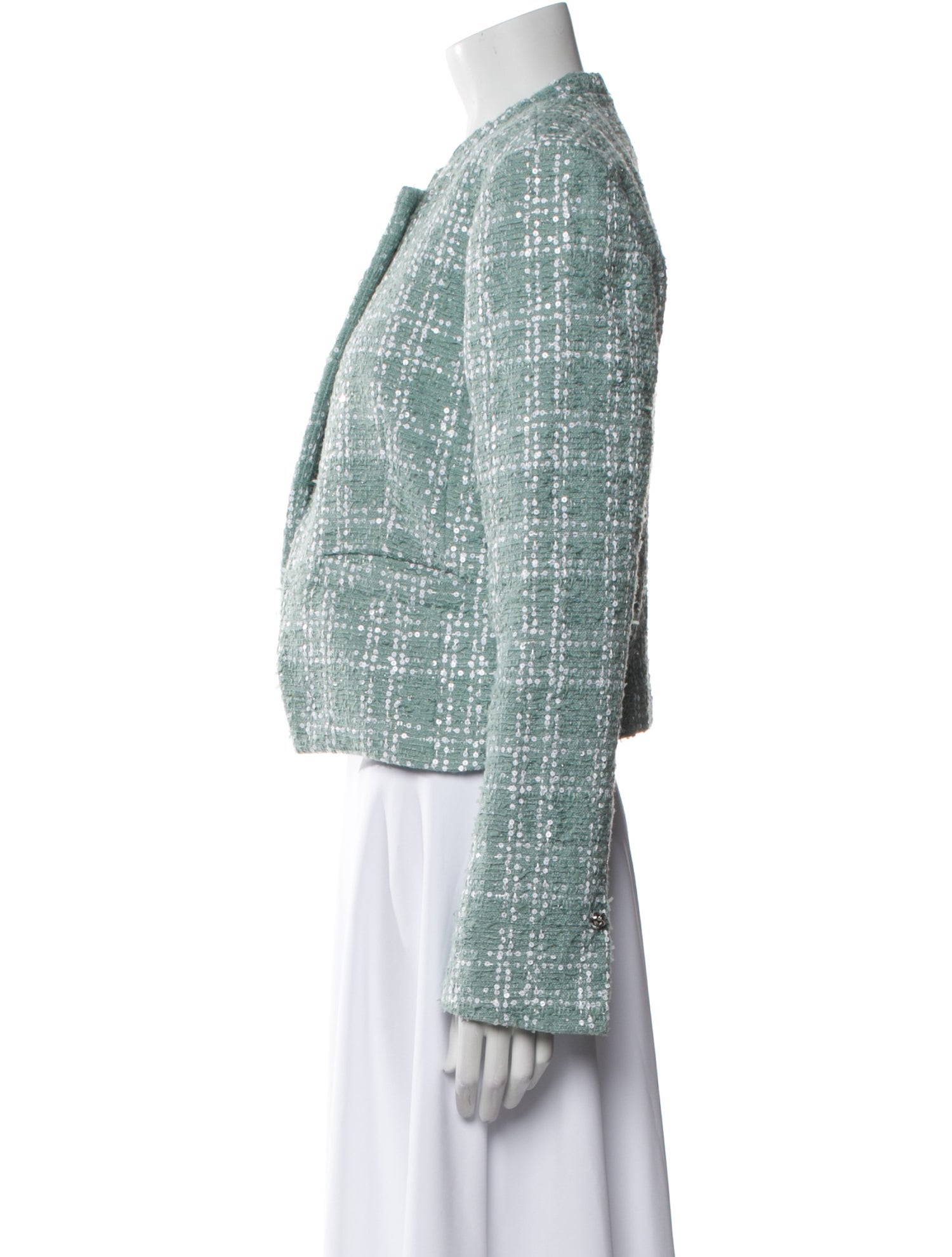 Derek Lam 10 Crosby Tweed Pattern Evening Jacket