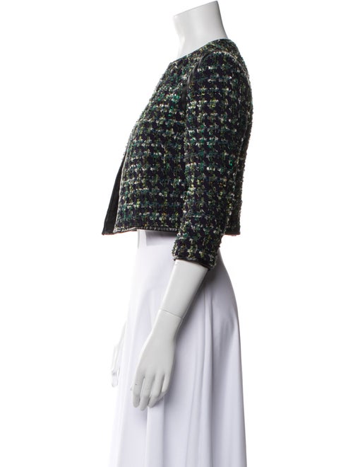 Derek Lam Wool Tweed Pattern Bolero