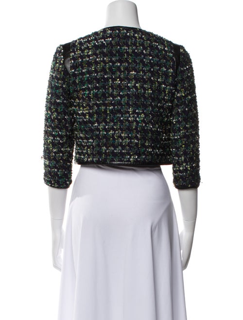 Derek Lam Wool Tweed Pattern Bolero