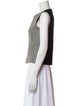 Derek Lam Virgin Wool Printed Crop Top
