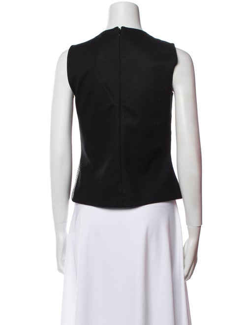 Derek Lam Virgin Wool Printed Crop Top