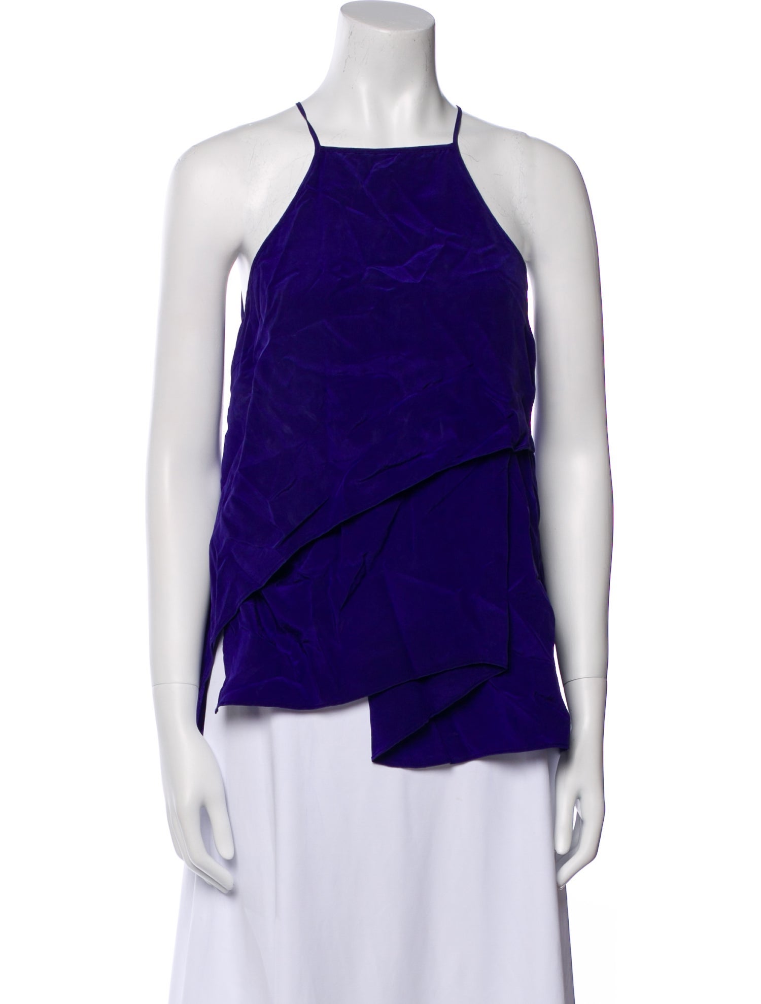 Derek Lam 10 Crosby Silk Square Neckline Blouse