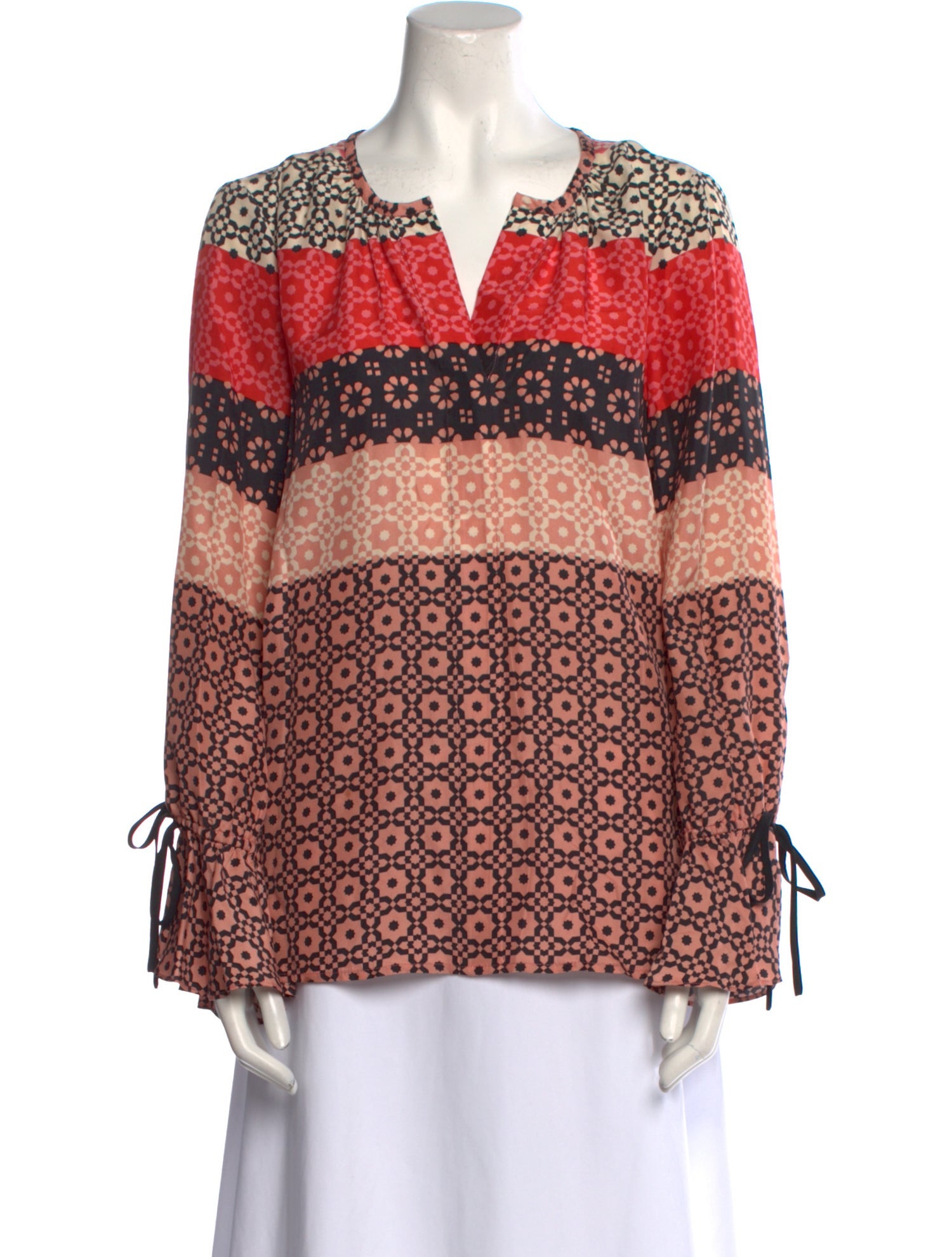 Derek Lam Silk Printed Blouse