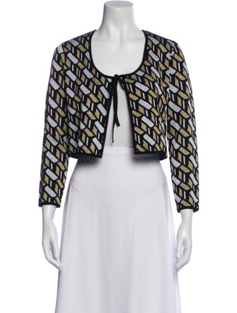 Derek Lam Printed Scoop Neck Sweater