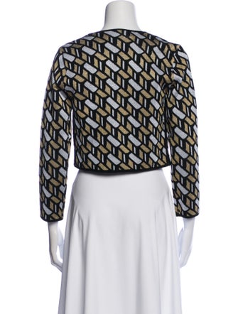 Derek Lam Printed Scoop Neck Sweater