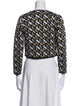 Derek Lam Printed Scoop Neck Sweater