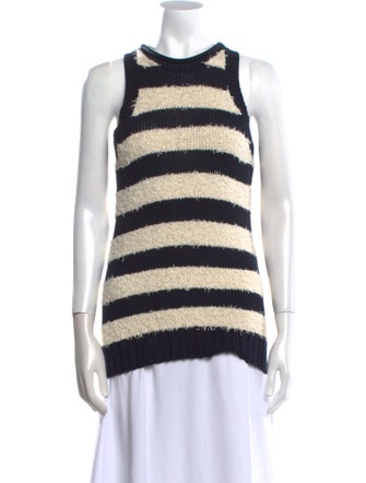 Derek Lam Striped Crew Neck Top