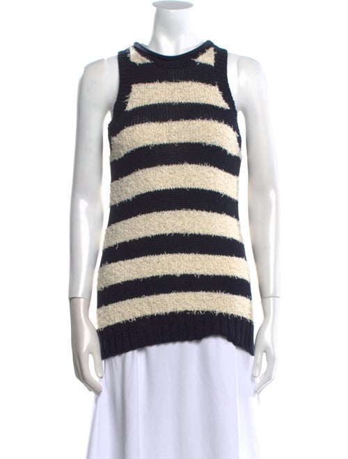 Derek Lam Striped Crew Neck Top