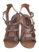 Derek Lam Snakeskin Animal Print Gladiator Sandals