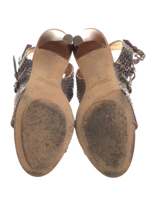 Derek Lam Snakeskin Animal Print Gladiator Sandals