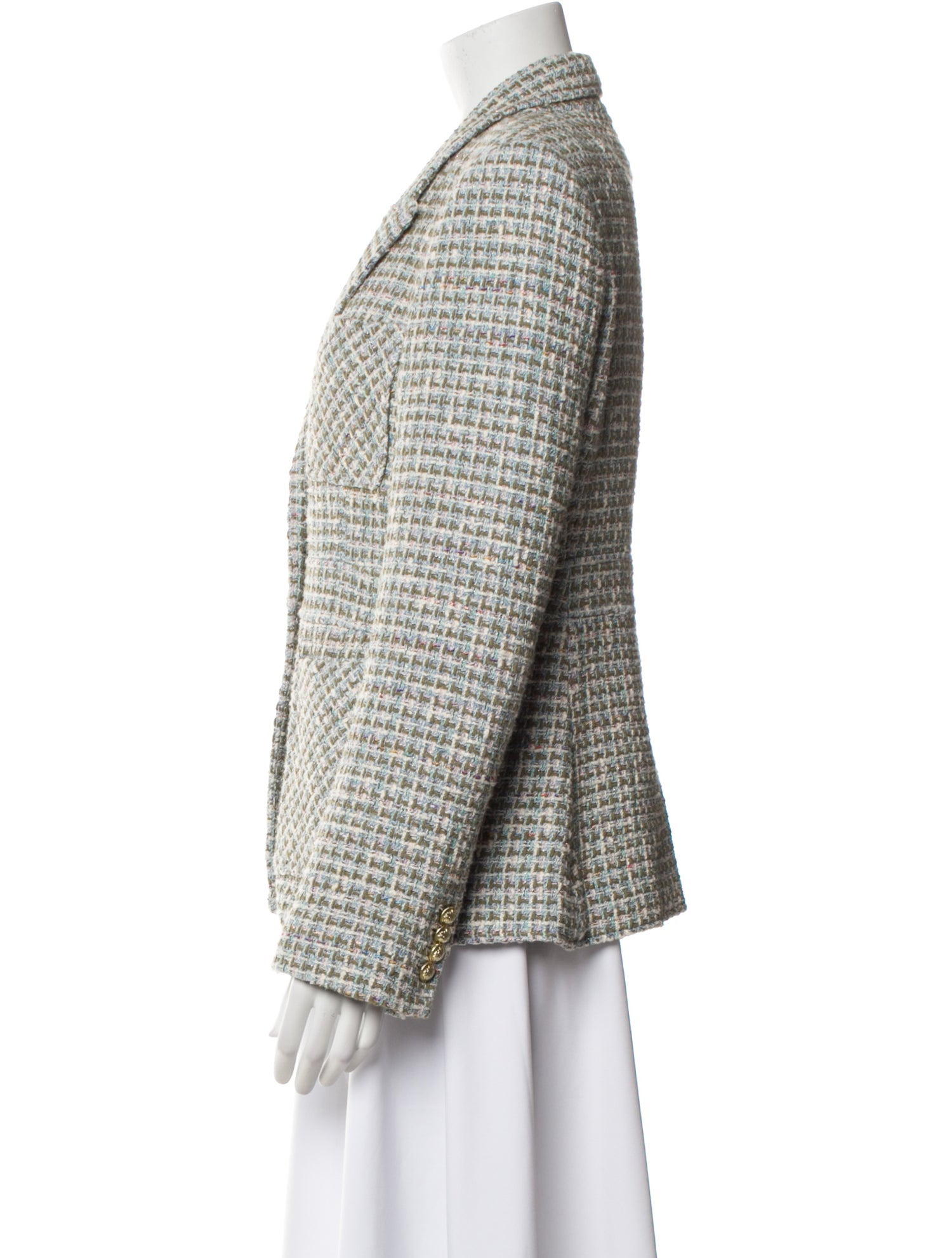 Derek Lam Plaid Print Blazer