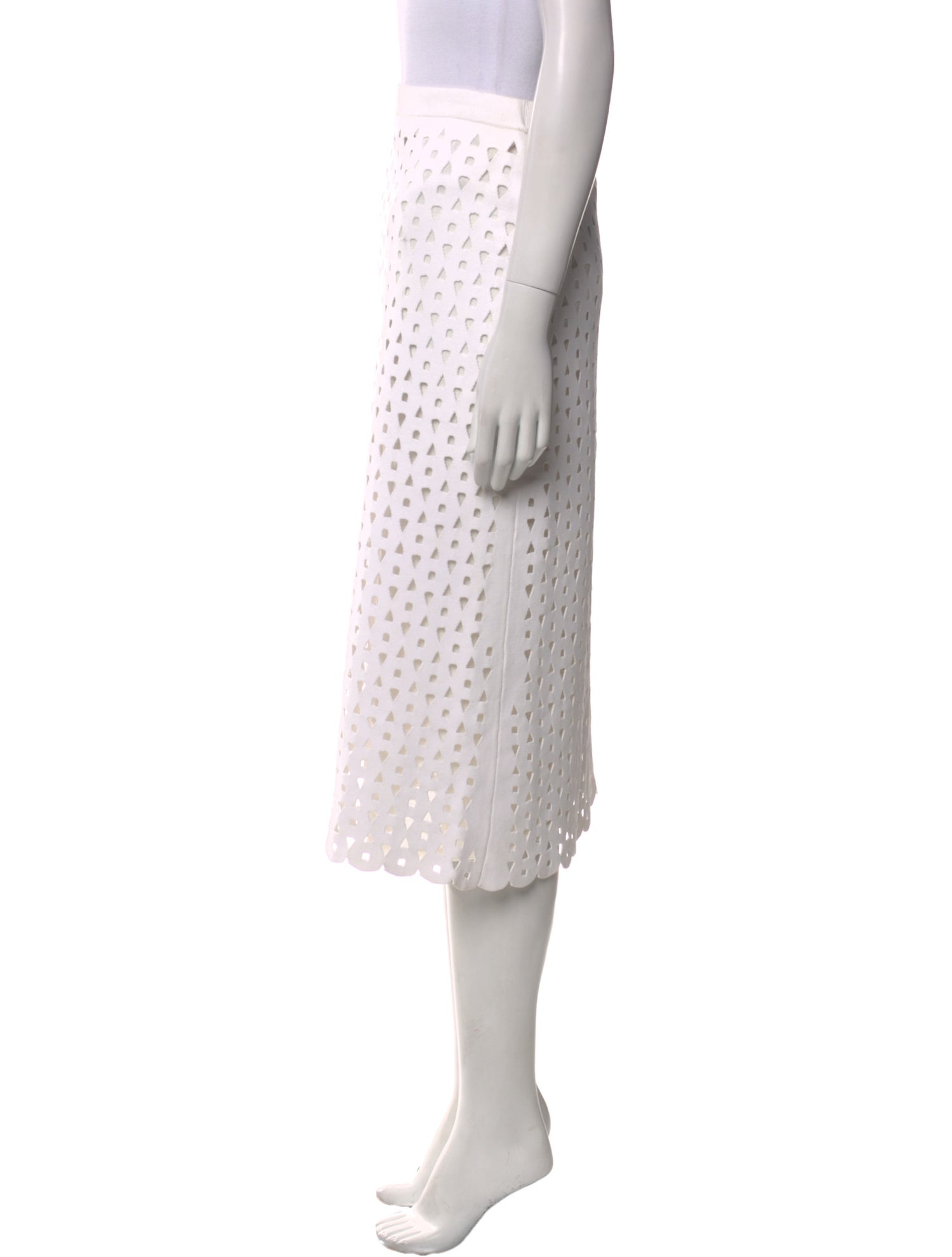 Derek Lam Lace Pattern Midi Length Skirt