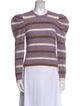 Derek Lam Striped Crew Neck Sweatshirt