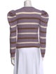 Derek Lam Striped Crew Neck Sweatshirt