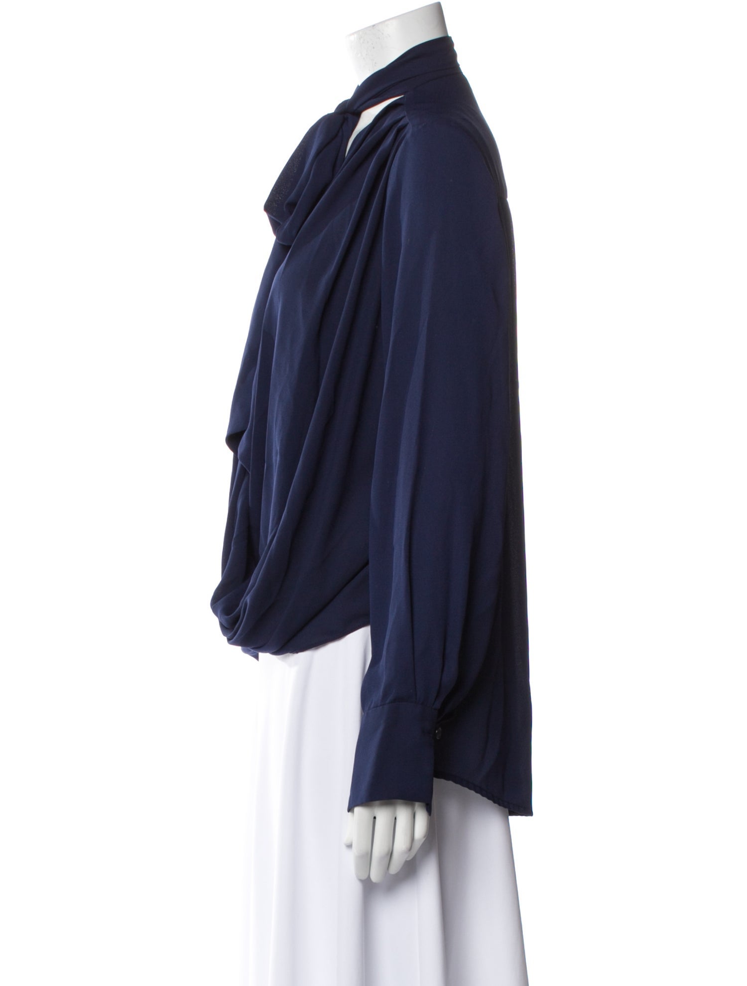 Derek Lam Cowl Neck Long Sleeve Blouse