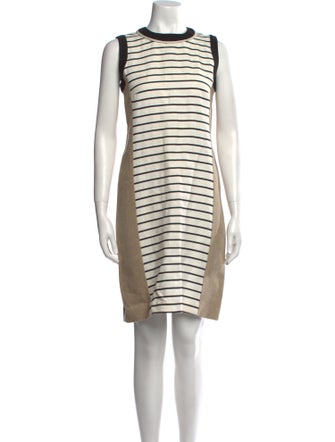 Derek Lam Striped Knee-Length Dress