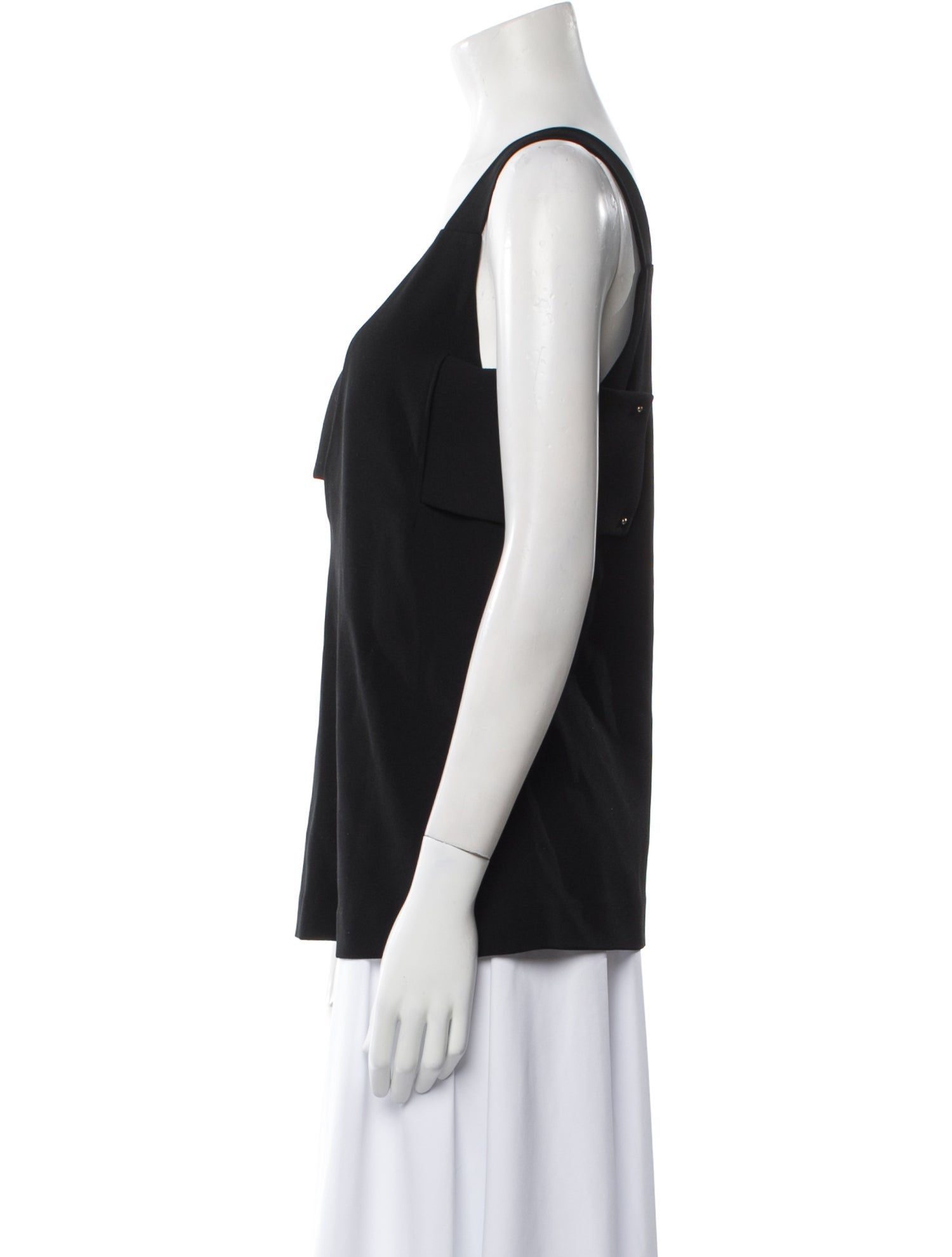Derek Lam 10 Crosby Square Neckline Sleeveless Top