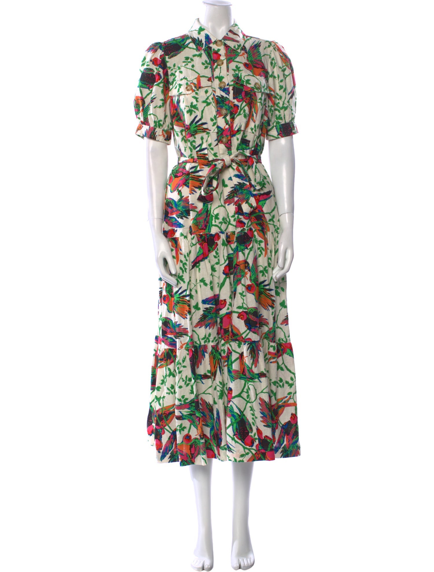 Derek Lam Floral Print Long Dress