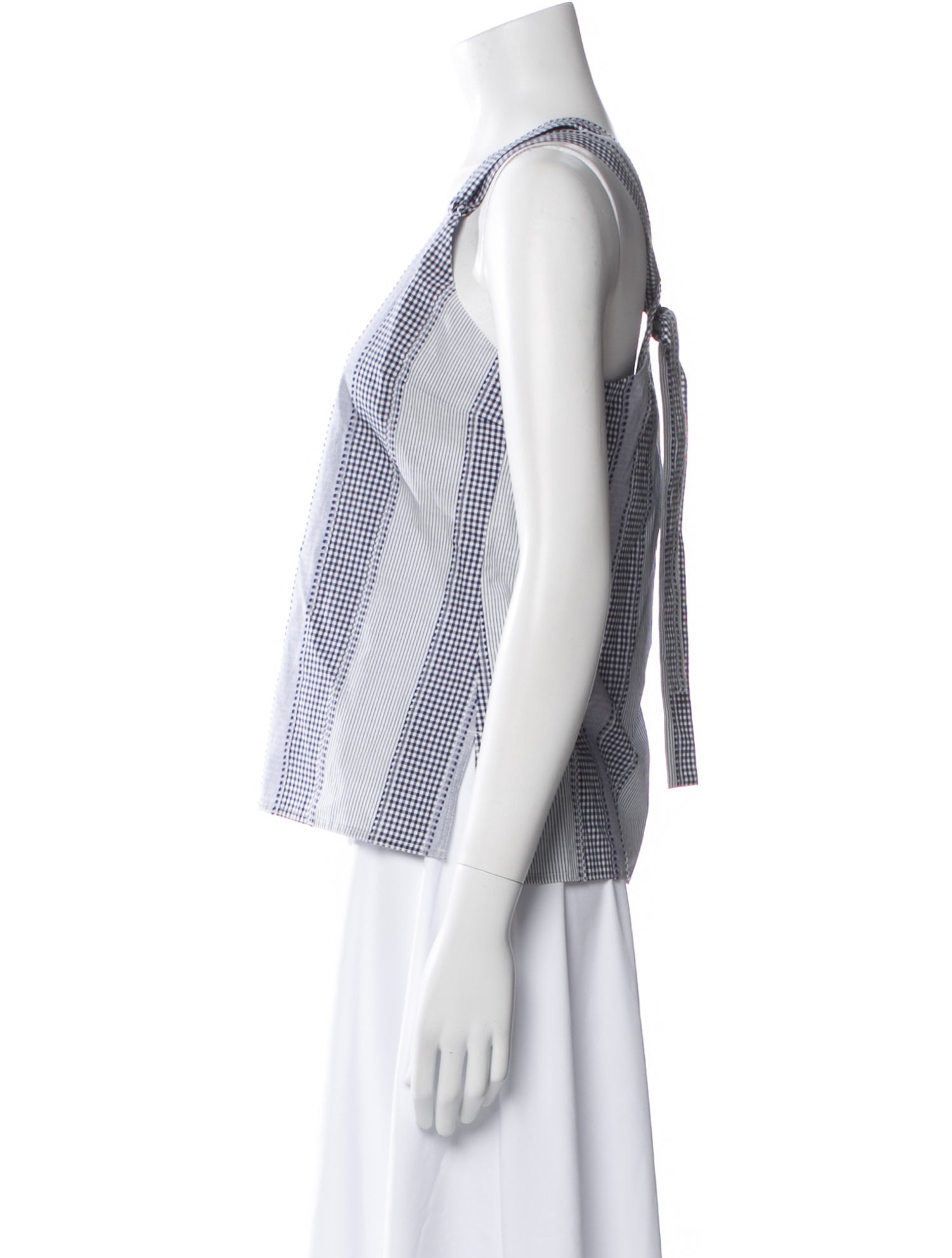 Derek Lam Striped V-Neck Top w/ Tags