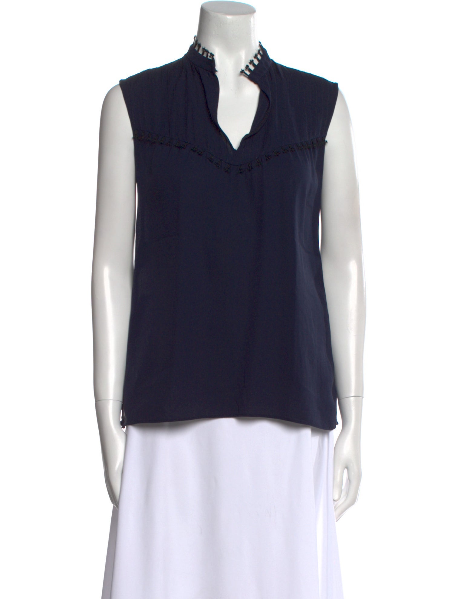 Derek Lam Silk V-Neck Top